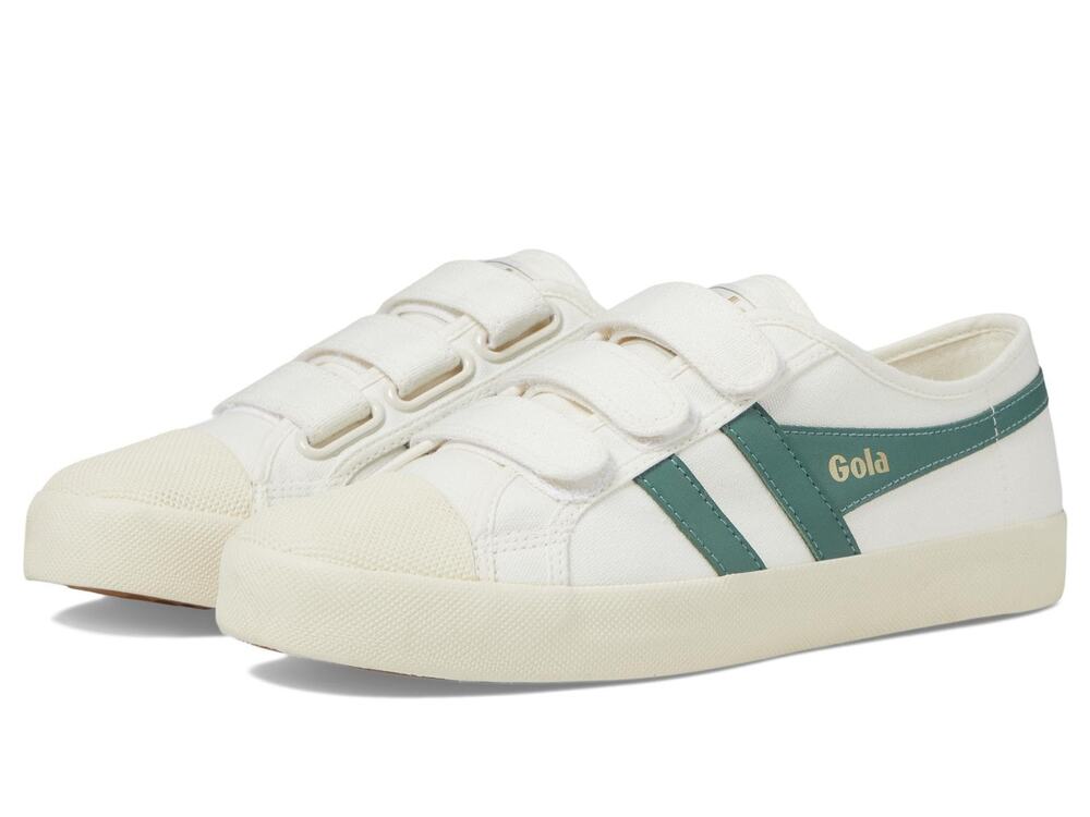 GOLA™ COASTER STRAP SHOES FOR WOMEN –TEXTILE LINING OFF-WHITE/GREEN MIST 10 B